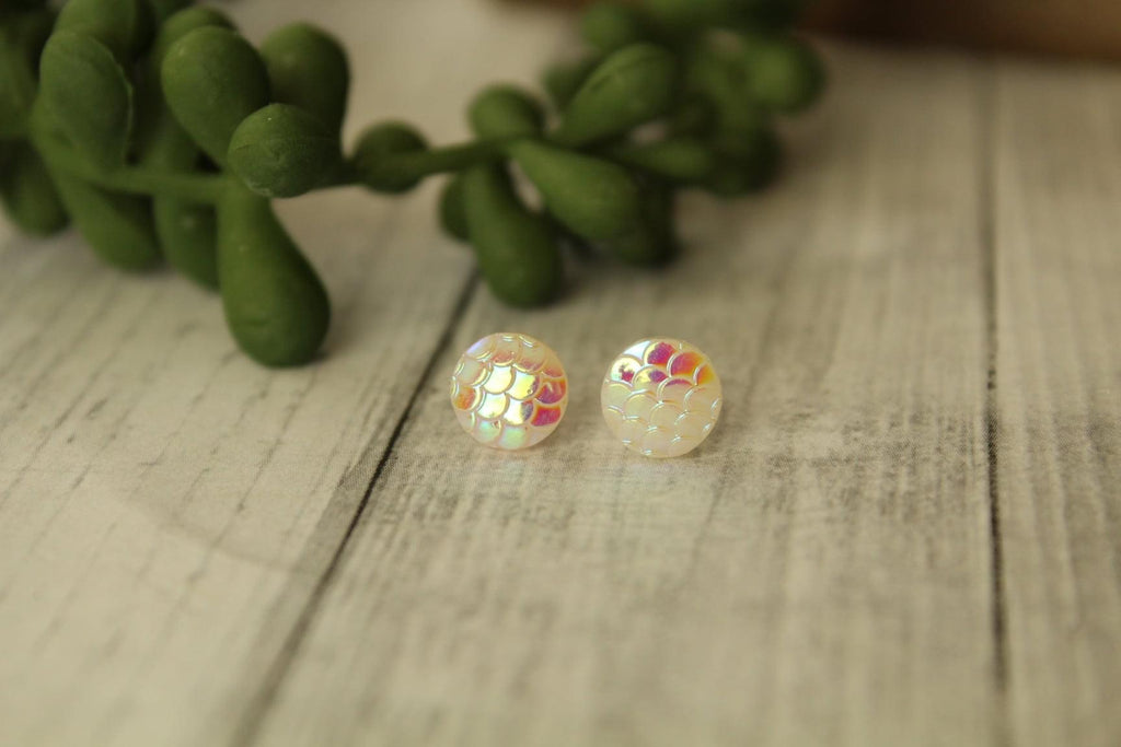 8mm Opal Earrings