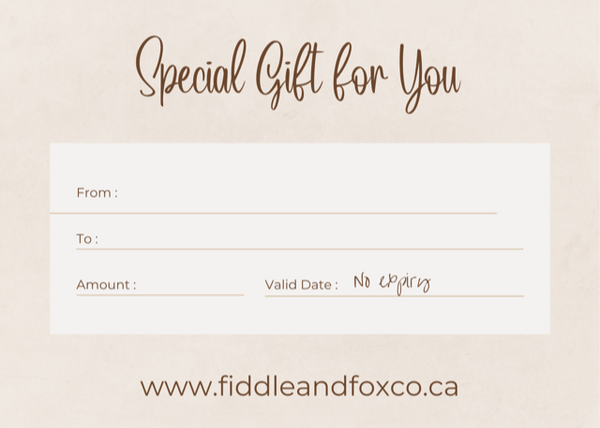 FOX AND SCOUT, Store Voucher Gift Card